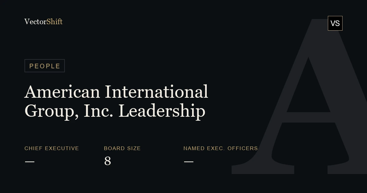 American International Group, Inc. leadership & board