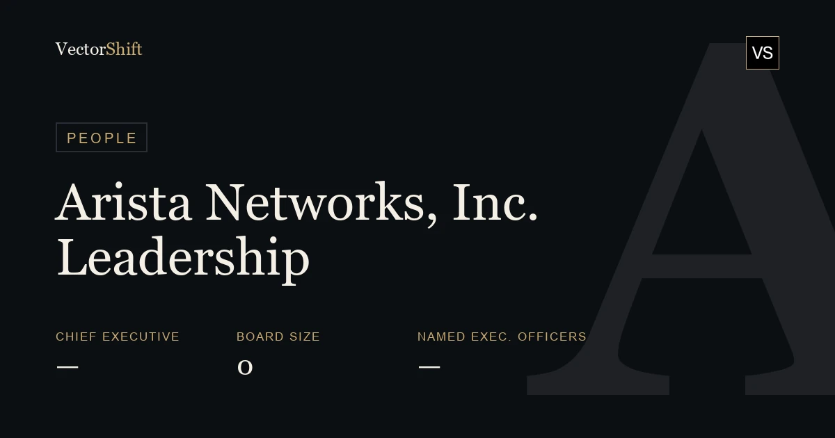 Arista Networks, Inc. leadership & board