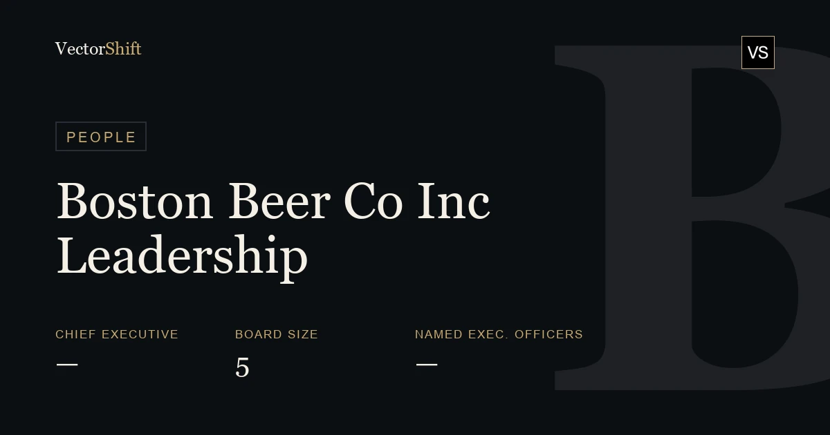 The Boston Beer Company, Inc. leadership & board