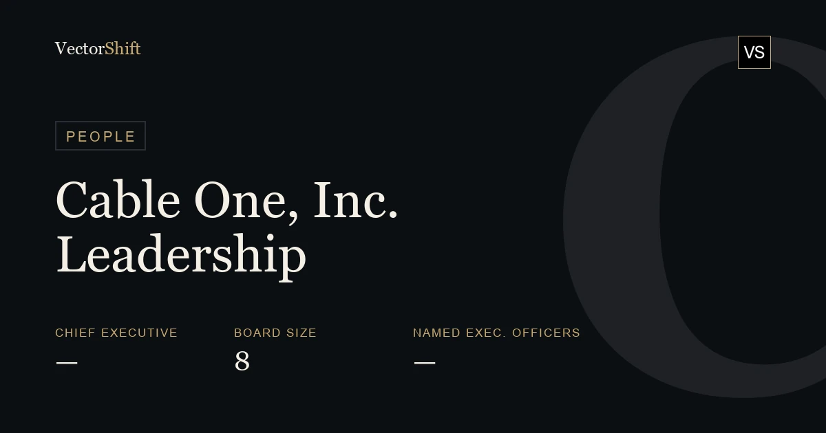 Cable One, Inc. leadership & board