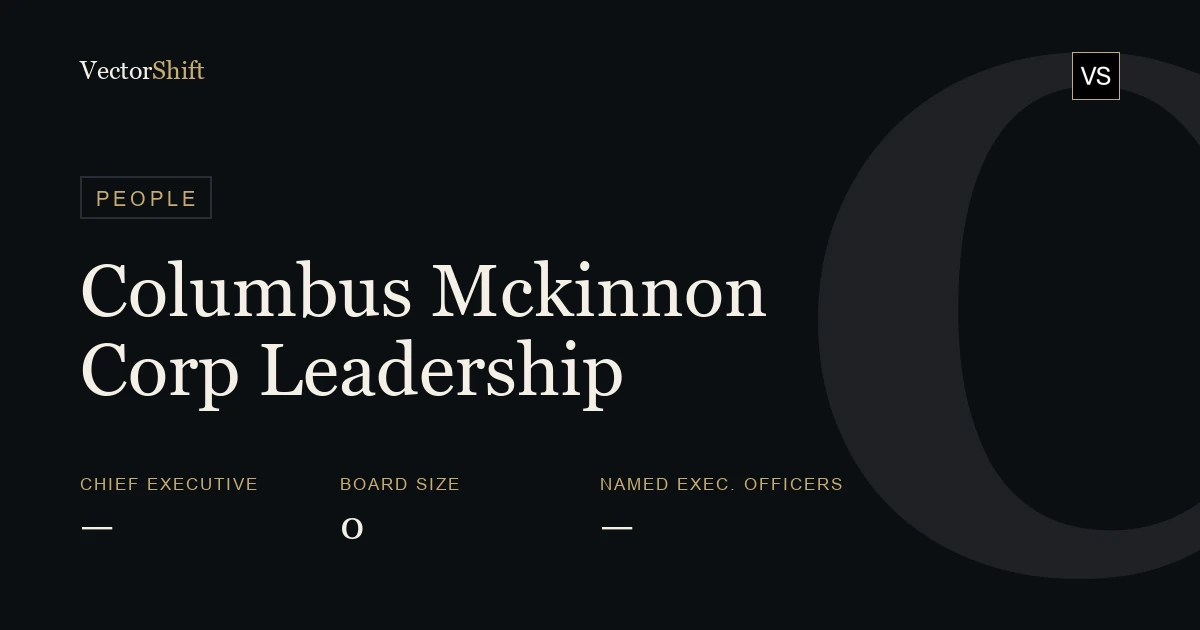 Columbus McKinnon Corporation leadership & board