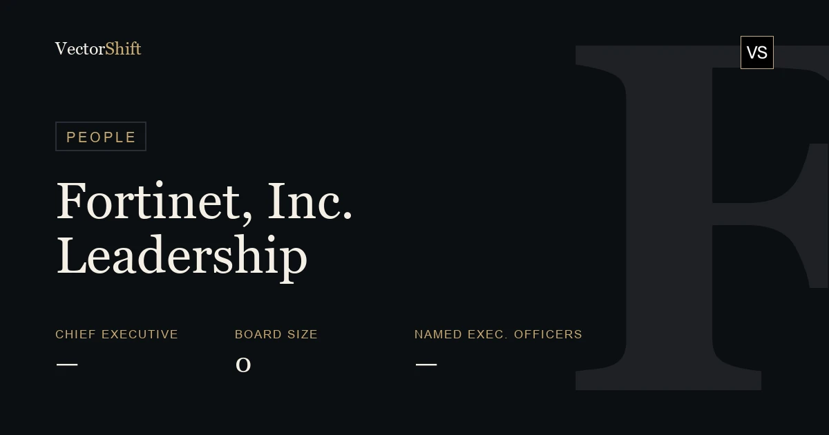 Fortinet, Inc. leadership & board