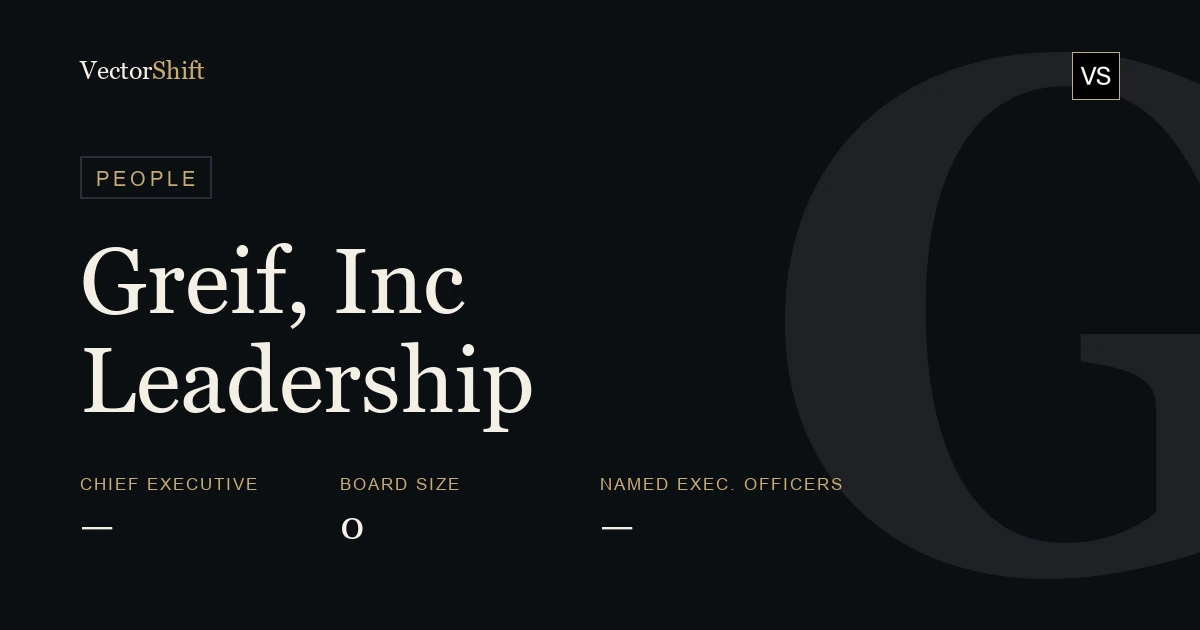 Greif, Inc. leadership & board