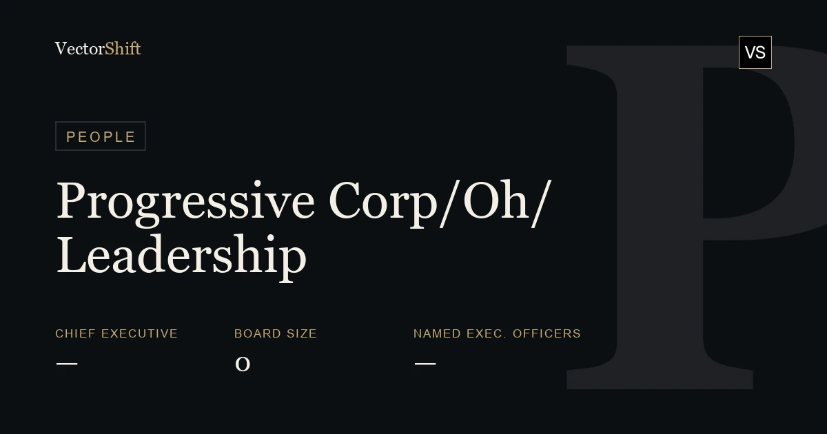 The Progressive Corporation leadership & board