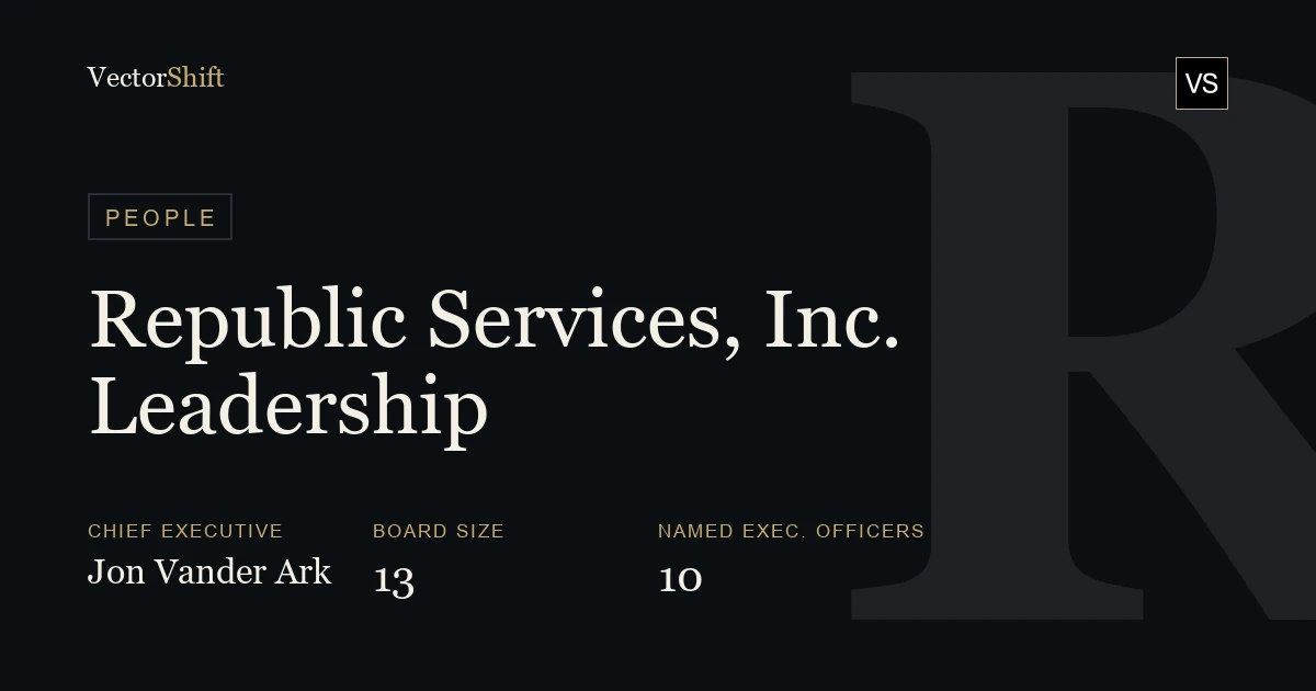 Republic Services Inc. leadership & board