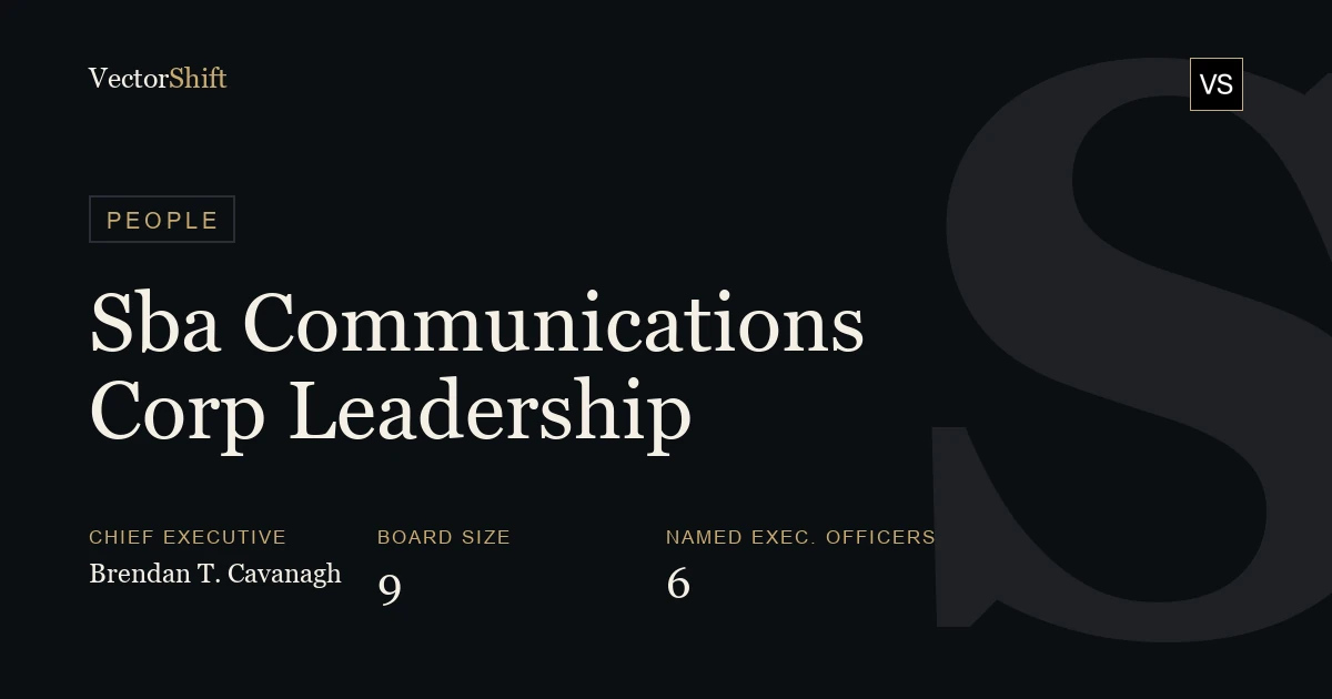 SBA Communications Corporation leadership & board