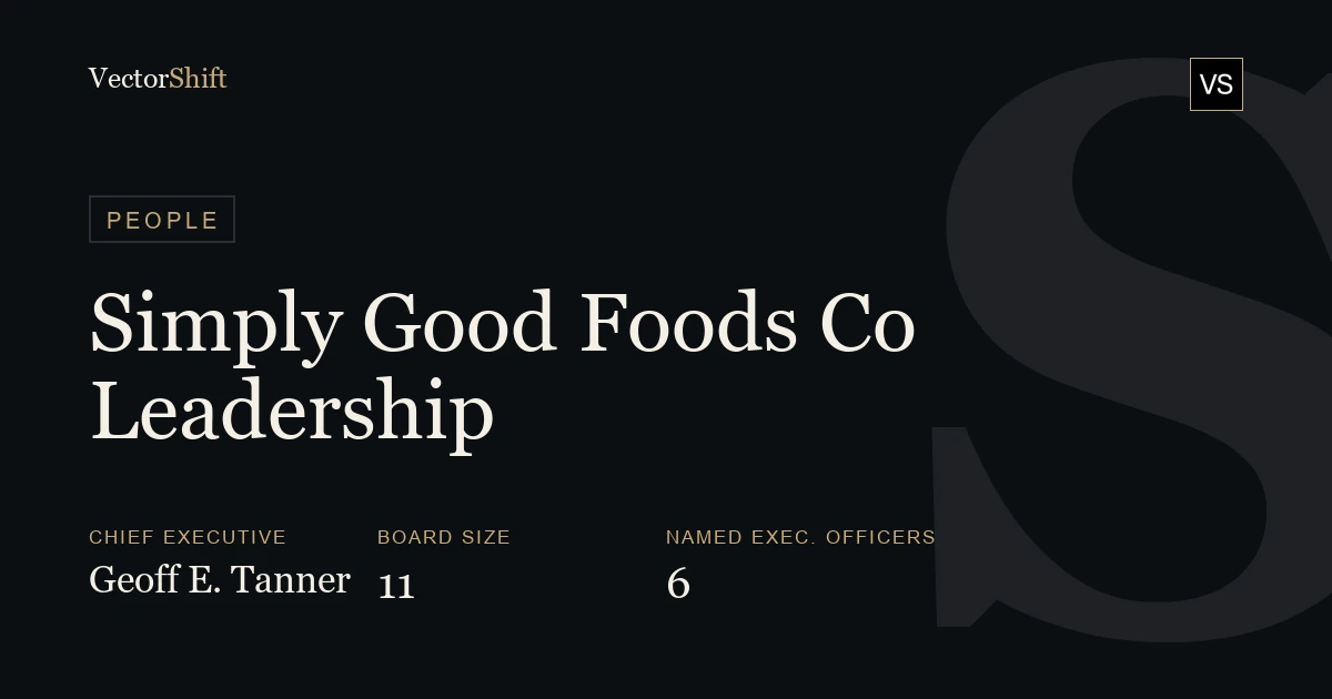 The Simply Good Foods Company leadership & board