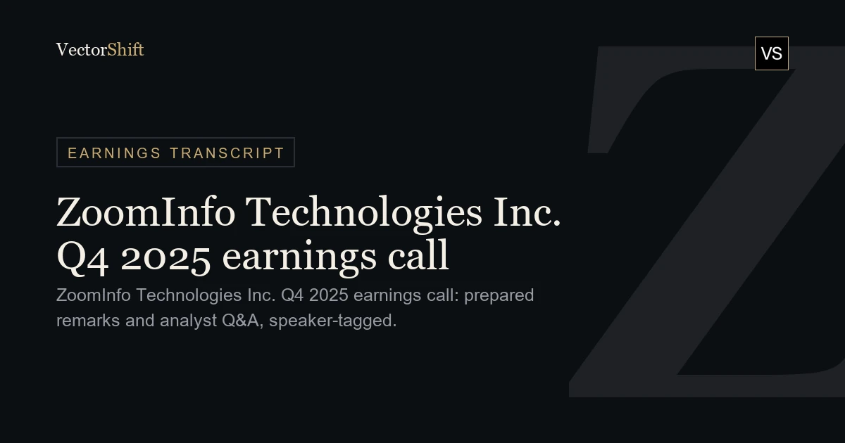 ZoomInfo Technologies Inc. Q4 2025 earnings call